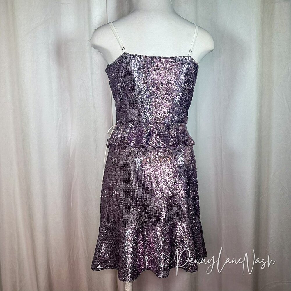 Rebecca Minkoff Sequined  Ruffled Tank & Skirt Set - Picture 8 of 15